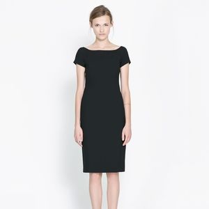 Zara Boatneck Midi Dress